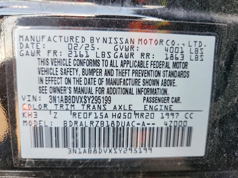 2025 NISSAN SENTRA SR 12