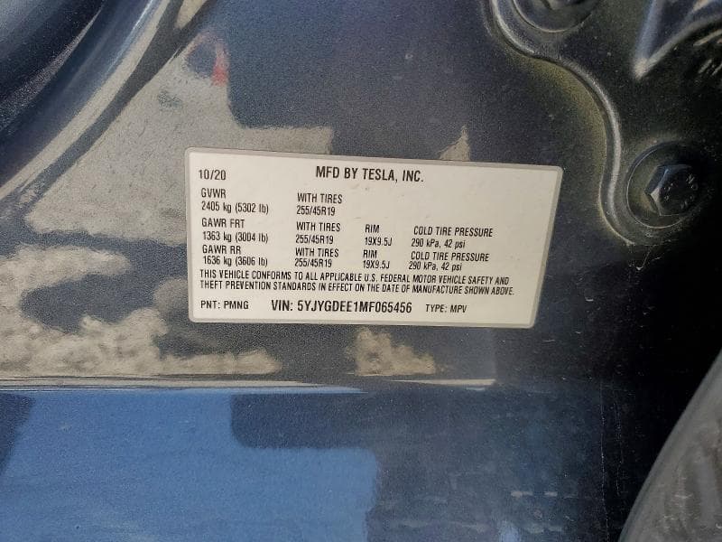 2021 TESLA MODEL Y 14