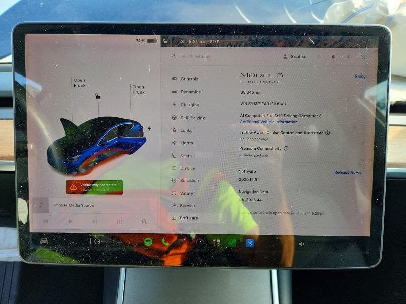 2018 TESLA MODEL 3 9