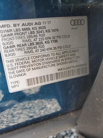 2018 AUDI Q7 PREMIUM PLUS 14