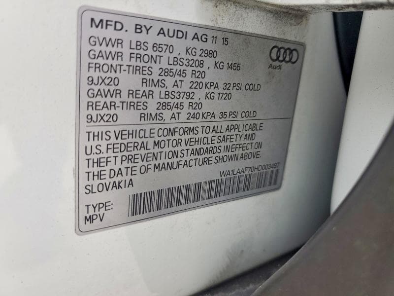 2017 AUDI Q7 PREMIUM PLUS 13