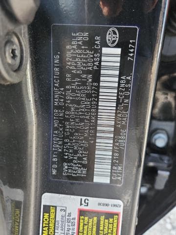 2024 TOYOTA CAMRY LE LE 12