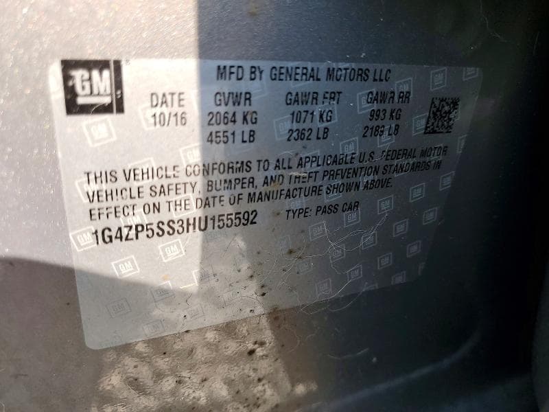 2017 BUICK LACROSSE ESSENCE 12