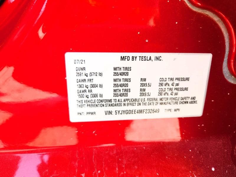 2021 TESLA MODEL Y 12