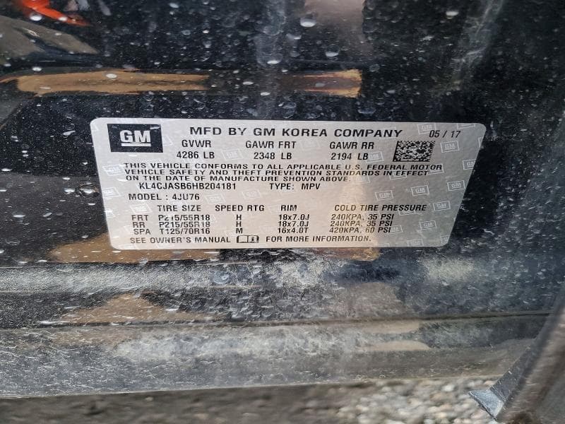 2017 BUICK ENCORE PREFERRED 13