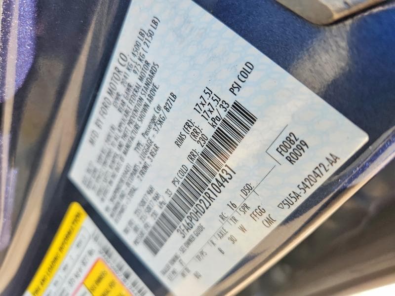 2018 FORD FUSION SE 12