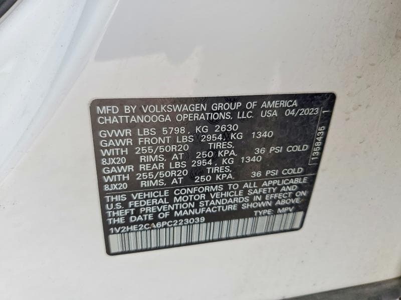 2023 VOLKSWAGEN ATLAS CROSS SPORT SE 13