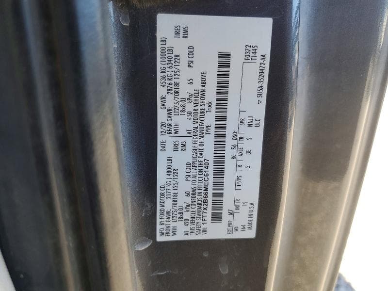 2021 FORD F250 SUPER 12