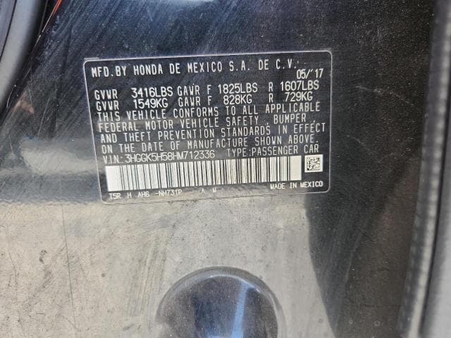 2017 HONDA FIT LX 12