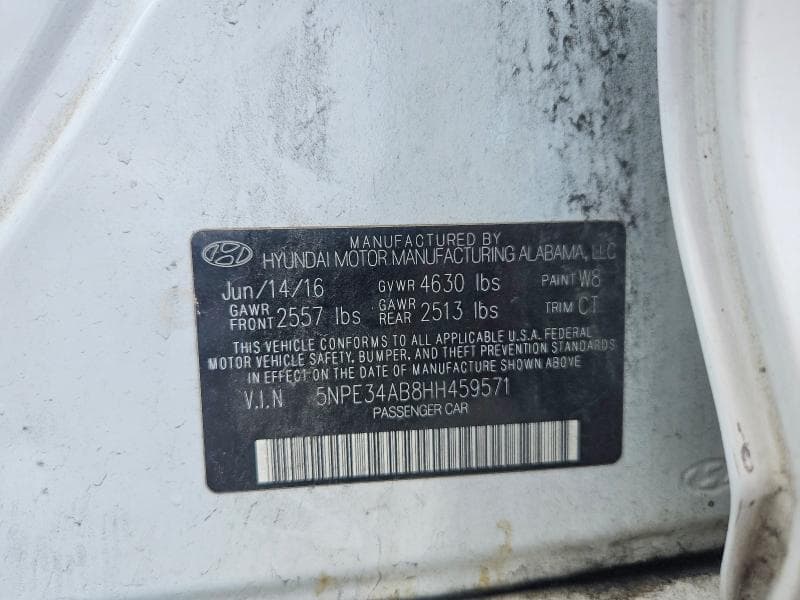 2017 HYUNDAI SONATA SPORT 2.0T 12