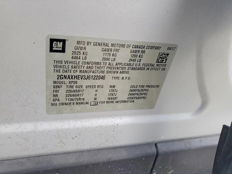 2018 CHEVROLET EQUINOX LS 13