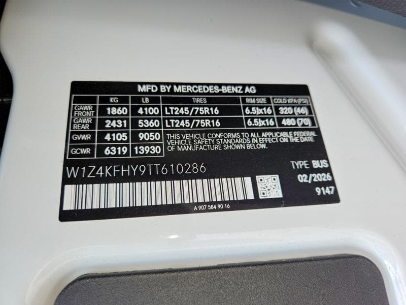 2026 MERCEDES-BENZ SPRINTER 2500 13