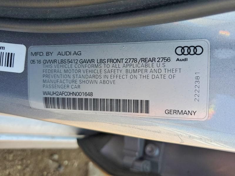 2017 AUDI A6 PRESTIGE 12