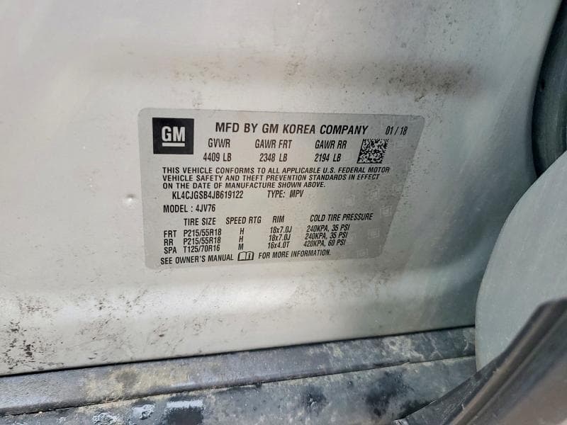 2018 BUICK ENCORE ESSENCE 13