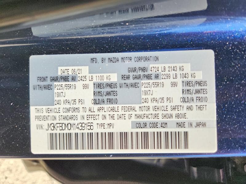 2021 MAZDA CX-5 GRAND TOURING 12