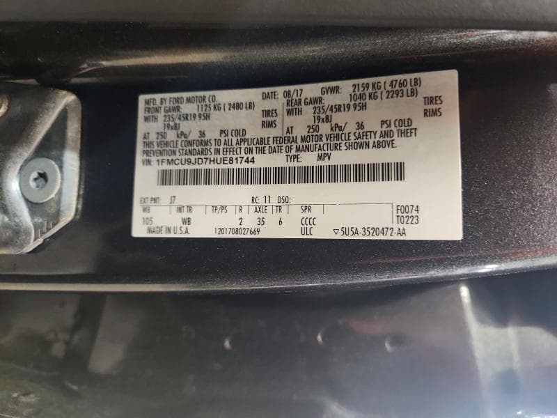 2017 FORD ESCAPE TITANIUM 13