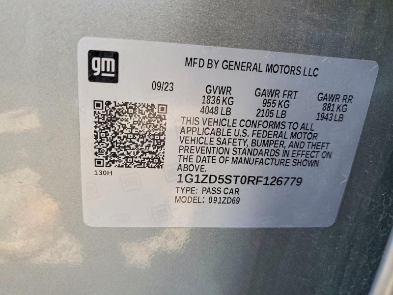 2024 CHEVROLET MALIBU LT 12
