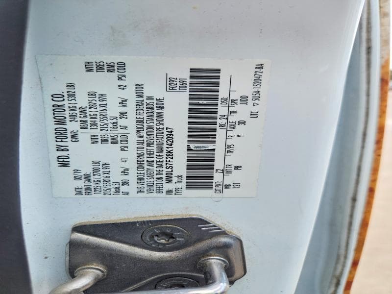 2019 FORD TRANSIT CONNECT XLT 13