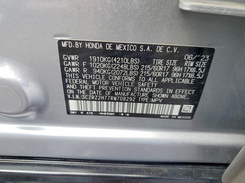 2024 HONDA HR-V EXL 13