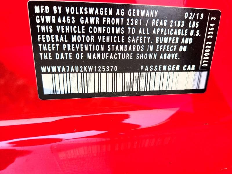 2019 VOLKSWAGEN GOLF R 13