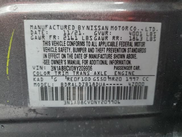 2022 NISSAN SENTRA SV 12