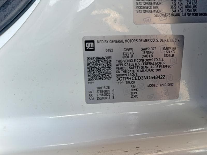 2022 GMC SIERRA C1500 ELEVATION 10