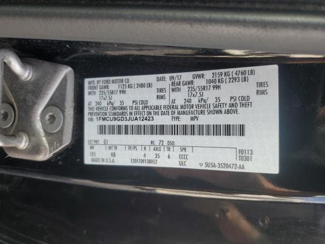 2018 FORD ESCAPE SE 13