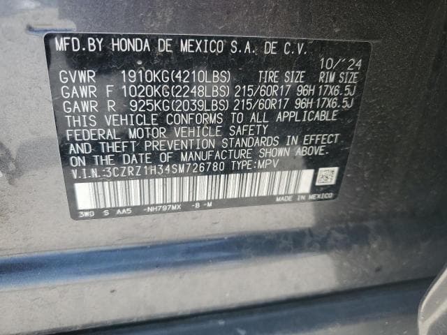 2025 HONDA HR-V LX LX 13