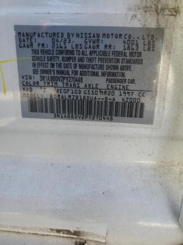 2023 NISSAN SENTRA SR SR 12