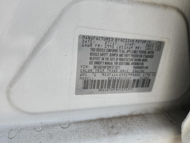 2017 NISSAN SENTRA S 12