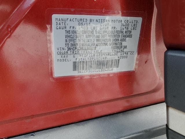 2018 NISSAN KICKS S SR 12