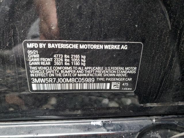 2021 BMW 330XI 12