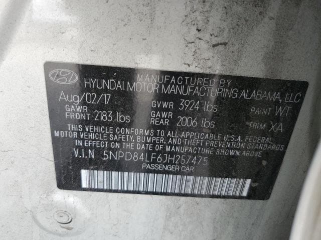 2018 HYUNDAI ELANTRA SEL 12