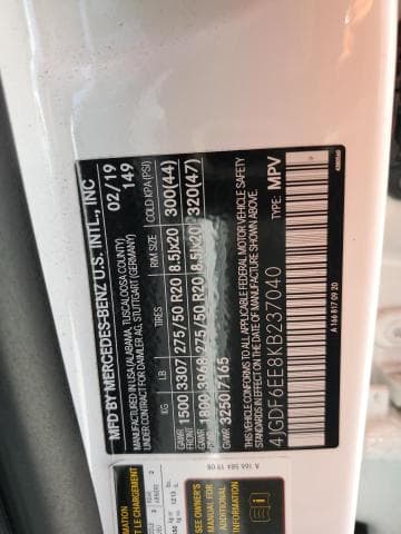 2019 MERCEDES-BENZ GLS 450 4MATIC 13