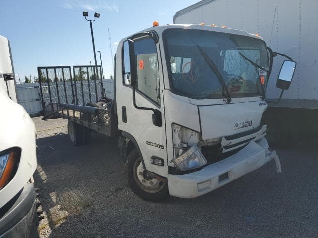 2019 ISUZU NPR-HD CREW CAB FLATBED TRUCK
