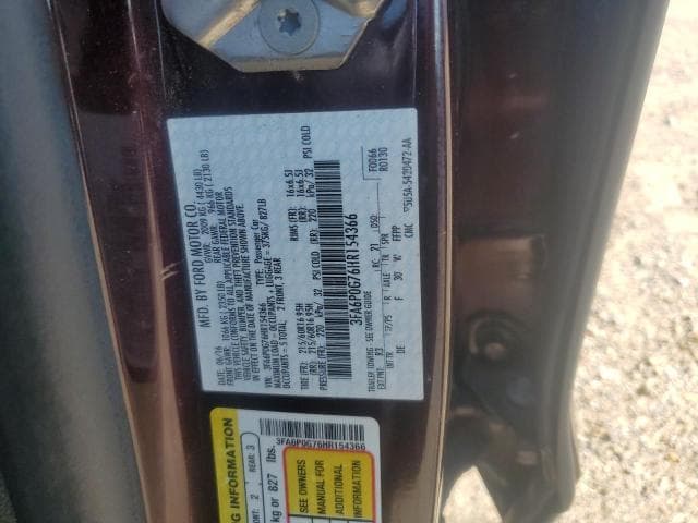 2017 FORD FUSION S S 12