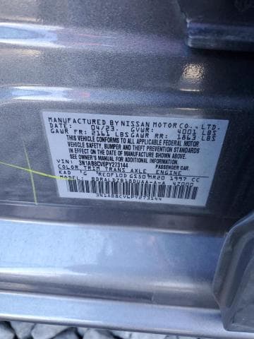 2023 NISSAN SENTRA SV SV 13
