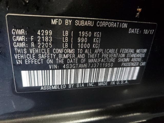 2018 SUBARU IMPREZA SPORT SPORT 14