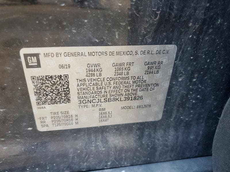 2019 CHEVROLET TRAX 12