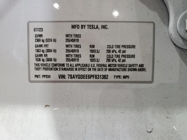 2023 TESLA MODEL Y 14