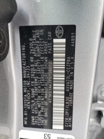 2023 TOYOTA CAMRY XSE 12