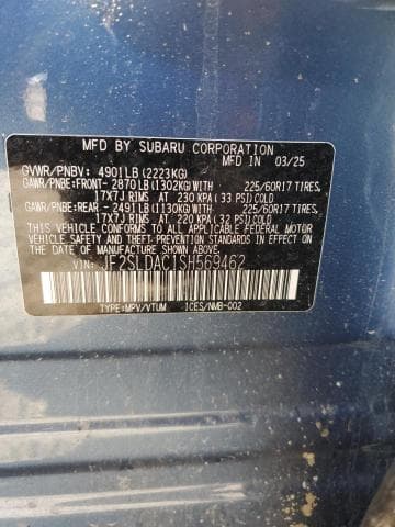 2025 SUBARU FORESTER 13