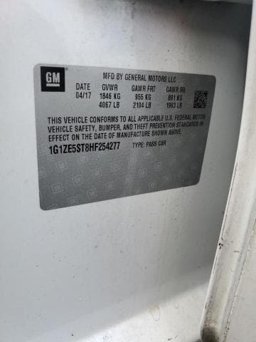 2017 CHEVROLET MALIBU LT LT 12