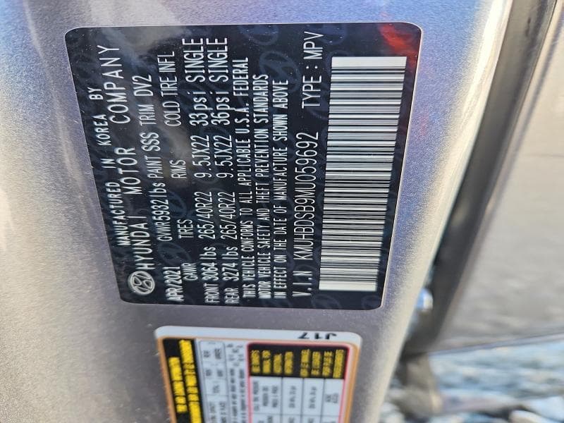 2021 GENESIS GV80 BASE 2.5T 12
