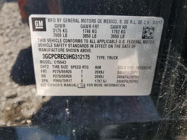 2017 CHEVROLET SILVERADO C1500 LT C1500 LT 12