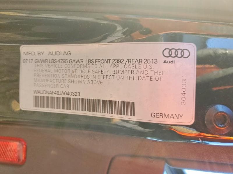 2018 AUDI A4 PREMIUM PREMIUM 13