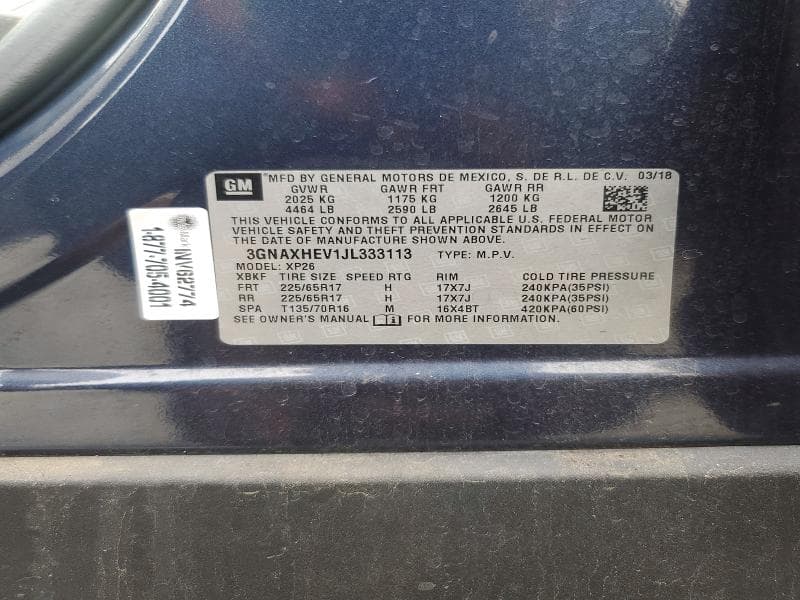 2018 CHEVROLET EQUINOX LS 12