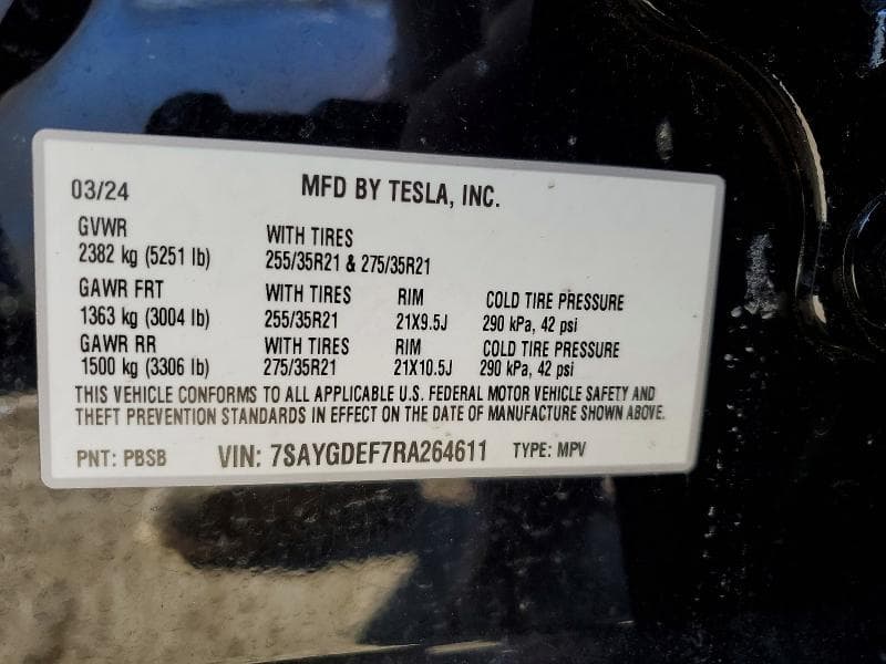 2024 TESLA Y 13