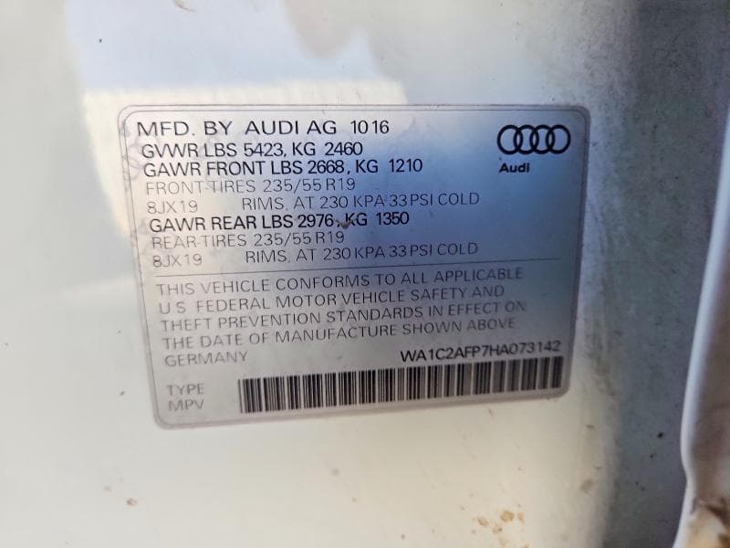 2017 AUDI Q5 PREMIUM 13