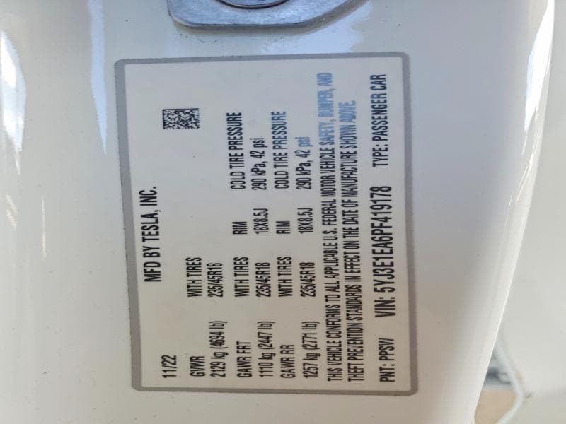 2023 TESLA MODEL 3 13
